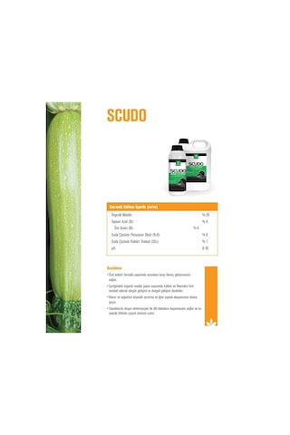 Scudo (4-0-6+7So3) Sıvı Organomineral Gübre 1 Litre