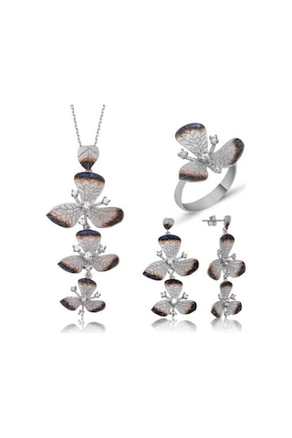 Gümüş Çiçek Kadın Set (551168010)