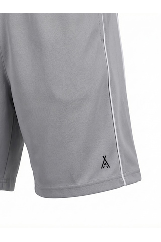 Orendahill Erkek Spor Şort Hızlı Kuruyan Esnek Regular Fit Trim Biyeli Activewear Gri
