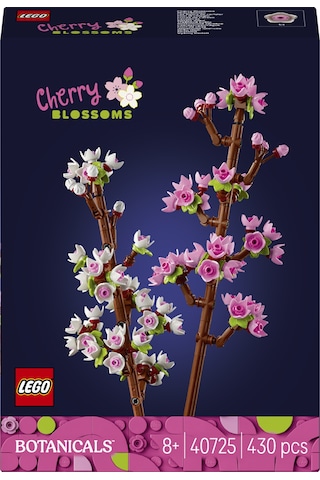 LEGO® Kiraz Çiçekleri Kutlama Hediyesi 40725 – 8 Yaş ve Üzeri Çocuklar için 2 Dal İçeren Yaratıcı Oyuncak Yapım Seti (430 Parça)