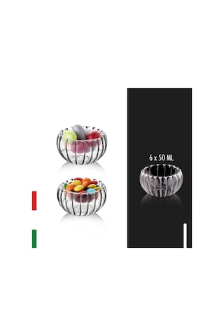 Çift Cidarlı 2 Li Optikli-çizgili-fitilli Mini Sosluk Drajelik Lokumluk 4425 Şeffaf