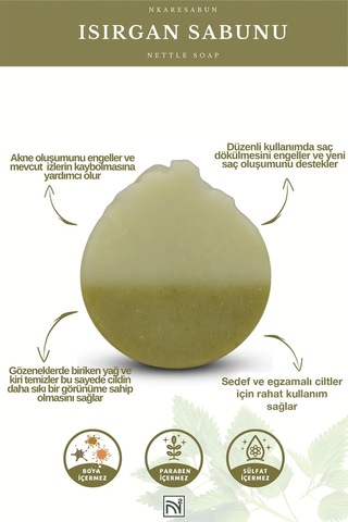 Nkare Isırgan Otu Sabunu 100 Gr--nettle Soap