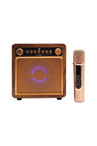 Kts 1687 10 W 4" Mikrofonlu Bluetooth Speaker Kablosuz Karaoke Hoparlör