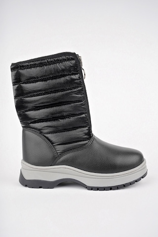 Muggo Sugar Garantili Çocuk Unisex Rahat Kalıp Önü Fermuarlı İçi Kürklü Yağmur Ve Kar Botu 001