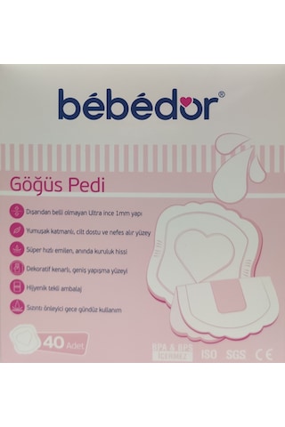 Bebedor Göğüs Pedi 40 Adet İnce Yapı Yeni