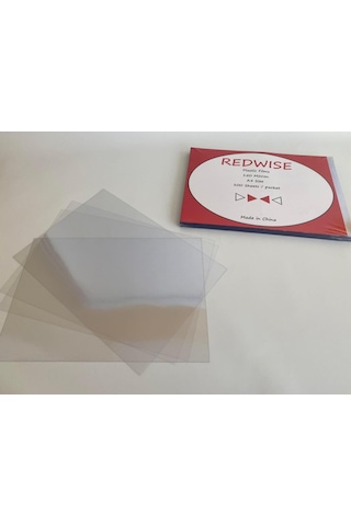 Redwise A4 Şeffaf Cilt Kapağı 150 Micron 100'lü Paket - Asetat Kağıdı