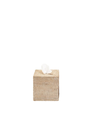 Basket Mendil Kutusu, Kare, Tezgah Üstü, 15xh15cm - Beyaz Beyaz