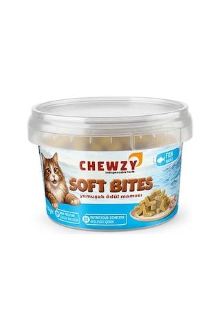 Chewzy Kediler İçin Yumuşak Ödül Maması Balıklı 130 Gr 300-30009.01