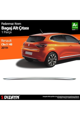 Renault Clio 5 Krom Bagaj Alt Çıtası 2019 Ve Üzeri