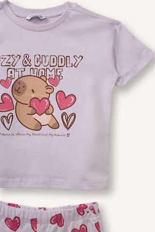 Defacto 2li Pijama Takımı Kız Bebek H7640a526smpn425 Pembe-pn425