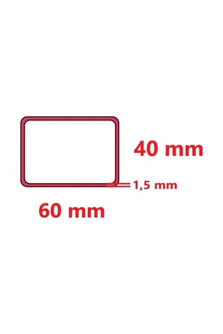 Boyalı 40 X 60 X 1,5 Mm Kutu Profil 40X60X1,5 Demir (1 Mt Fiyatı)