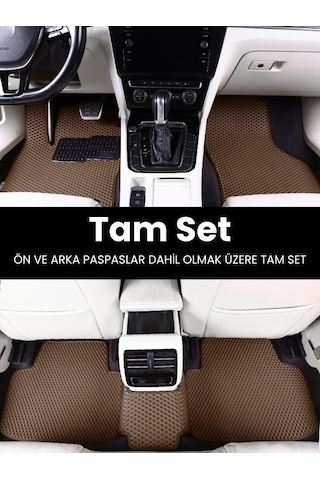 Volkswagen Caddy 2021-2024 Uyumlu Eva Paspas Tam Set Oto Paspas,araca Özel,su Geçirmez 123