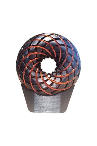 Z Torus Energy Epoksi Rodin Coil Pemf 15cm Siyah