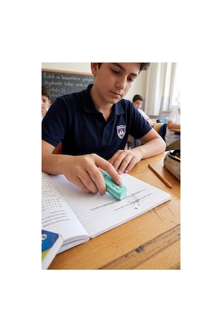 Yeşil Silgi Orta Boy Pvc Silgi 3 Adet Pelikan Yeşil Yumuşak Silgi Ufalanmayan Okul Büro Yerli Üretim Ekstra Yumuşak
