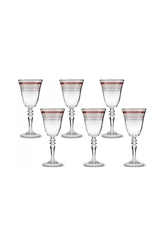 Karaca Cumhuriyet Yüzyılı İstiklal 6'lı Kadeh Seti 200 ml Kırmızı