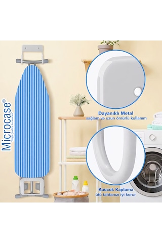 Microcase Paslanmaz Çelik Çok Amaçlı Kullanılabilir Ütü Ve Eşya Askılığı 2 Adet Al5440 Beyaz