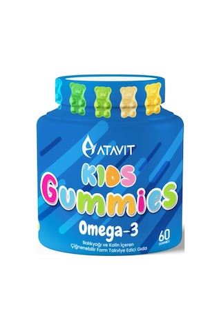Atavit Kids Gummies Omega 3 60 Tablet Atavit Kids Gummies Omega 3 60 Tablet