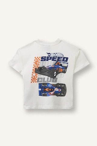 Defacto Hot Wheels Regular Fıt Kısa Kollu Tişört Erkek Bebek H4766a526smer105 Ekru-er105