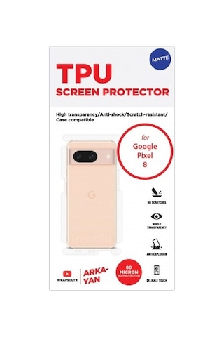 Google Pixel 8 Mat Arka Ve Yan Koruyucu Tpu Film