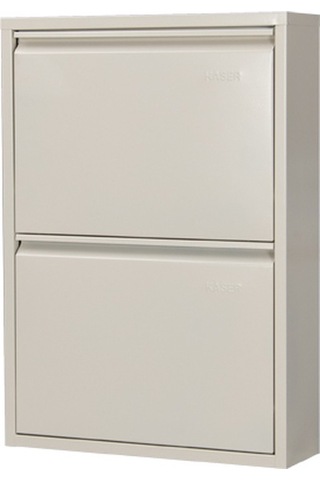 Kaser Metal 2 Li Metal Ayakkabılık Krem