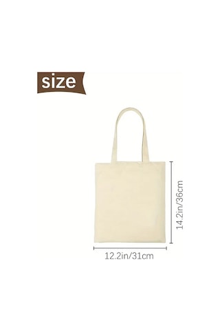 Willowhaven 2/5/9 Parça Sublimasyon Tote Çantası 12.2x14.2 İnç Beige 9 Parça