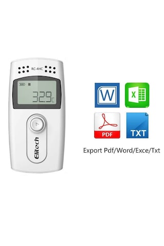 Elitech Rc-4hc Sıcaklık Ve Nem Kaydedici Datalogger Pdf Rapor Kablolu Prob 0