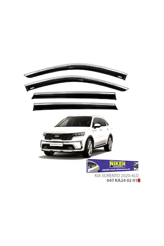Replax Kia Sorento 2020 Sonrası Kromlu Cam Rüzgarlığı 4lü
