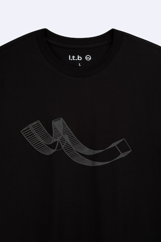 Ltb Logo Baskılı Siyah T-shırt Siyah
