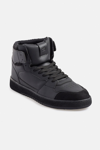 Avva Erkek Siyah Yüksek Bilekli Esnek Taban Sneaker Ayakkabı A31Y8027 Gri
