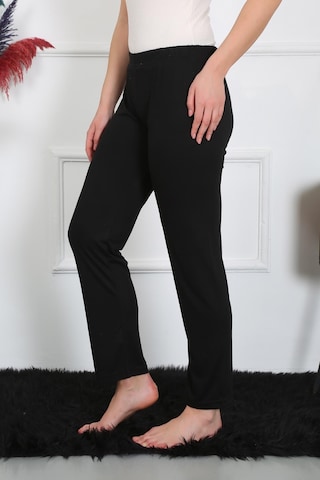 Akbeniz Kadın Pamuk Penye Tek Alt Pijama Siyah 27514-siyah Siyah