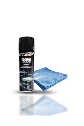 Steep Susuz Motor Temizleyici & Parlatıcı Sprey 500 Ml Mikrofiber Bez 40x40
