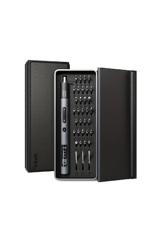 Honeybeeshop 36lı 1 Arada Led Ekranlı Hassas Elektrikli Tornavida Seti Şarj Edilebilir Mini Pil 03nm Mikro Kablosuz Otomatik Dıy Onarım Aracı