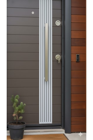 Antrasi T Dura Ahşap Güvenlik Kapısı 209 X 106 X 92