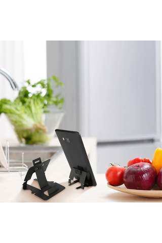 Geeksen Uzaktan Kullananlar İçin Plastik Cep Telefonu Tutucu, Üç Açıyla Ayarlanabilir, Katlanabilir Ve Taşınabilir, Tüm Akıllı Telefonlarla Uyumlu, Kırılmaya Dayanıklı Ve Kayma Engellli