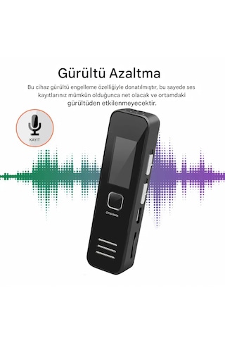 Ultratekno Kb60 64 Gb Dijital Ekranlı Kulaklık li Profesyonel Ses Kayıt Cihazı