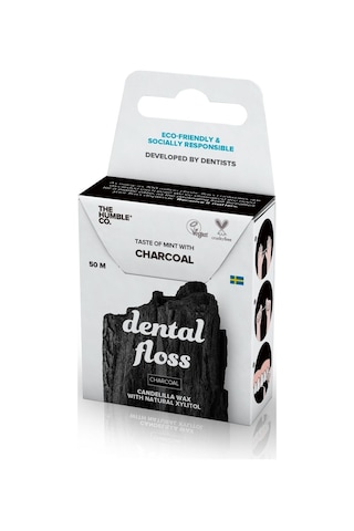 The Humble Co. Dental Floss Kömür Etkili Diş İpi 50 M
