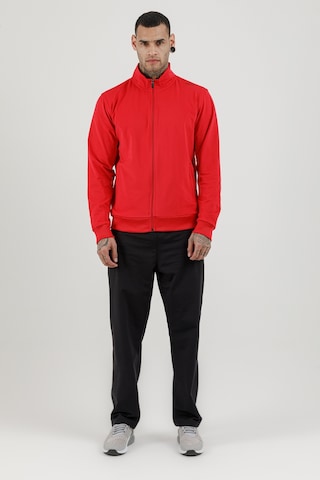 Airlife Sportswear Tam Boy Fermuarlı Erkek Dik Yakalı Eşofman Takımı Kırmızı Red