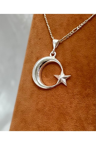 Bayrak Modeli Gümüş Erkek Kolyesi F160020105