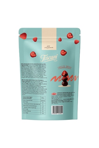 Sütlü Çikolata Kaplı Dondurularak Kurutulmuş Çilek Draje 2 X 60gr