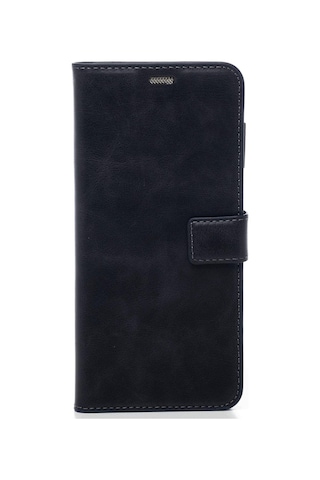 Vivo Y18 Hakiki Deri Cüzdanlı Kapaklı Kaliteli Lüks Kılıf Lacivert