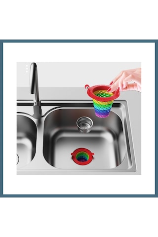 Agc Uygun Sepet Renkli 6 Kademeli Lavabo Süzgeci Agc Standart