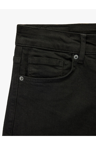 Koton Pamuklu Normal Bel Skinny Fit Jean Pantolon - Michael Jean Siyah 6wam40218nd Siyah