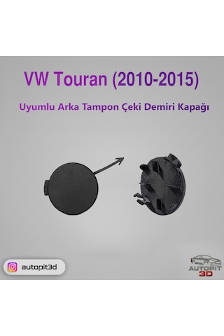 Vw Touran 2010-2015 Uyumlu Arka Tampon Çeki Demiri Kapağı