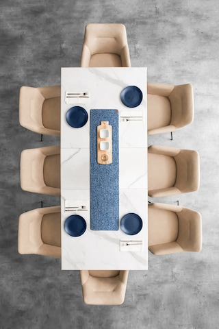 Koza Home Cesta El Yapımı Örgü Lacivert Köşeli Runner 37x136 4018 Standart