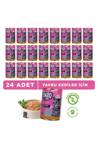 Konserve Yavru Kedi Maması 400 Gr X 24