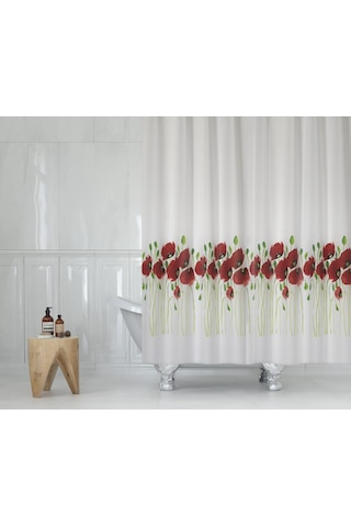 Zethome Tropik Banyo Duş Perdesi 7081 Tek Kanat 1X120X200 Çok Renkli