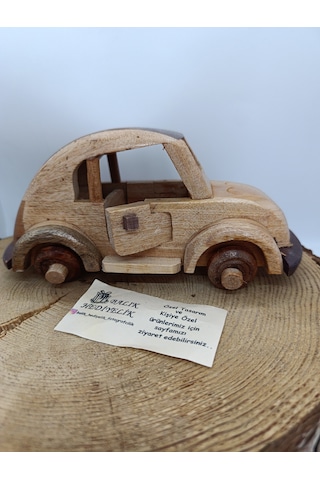 Vos Vos Araba Ahşap / Nostaljik Dekoratif Biblo-1001