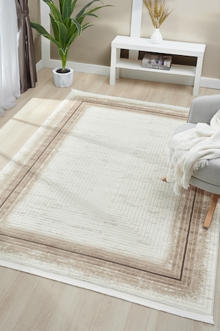 Asya Vizon Halı Akrilik Halı Yumuşak Dokulu Salon Oturma Odası Yatak Odası Halısı 526 Vizon