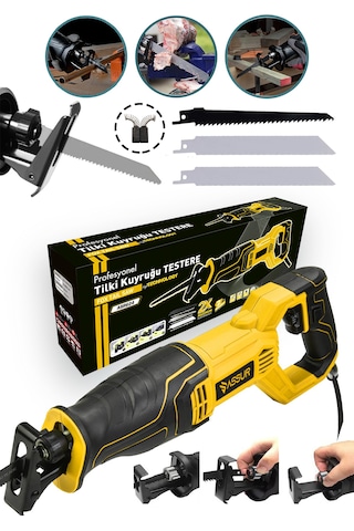 750 WATT BAKIR SARGILI 6 KADEME 3 BIÇAKLI DEVİR AYARLI TİLKİ KUYRUĞU TESTERE KEMİK KESME MAKİNESİ