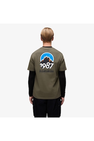 Napapijri S-montepiana Erkek Yeşil T-shirt Np0a88svg0a1 Yeşil
